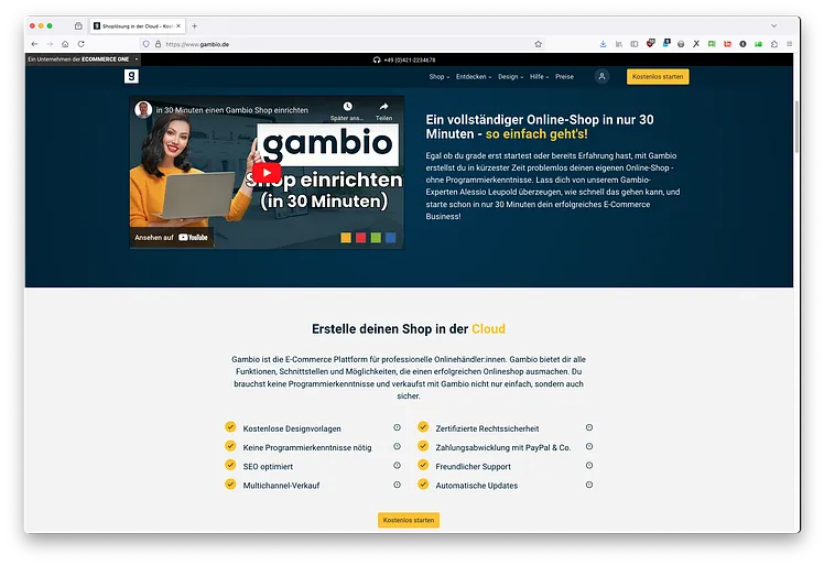 Gambio Shop System